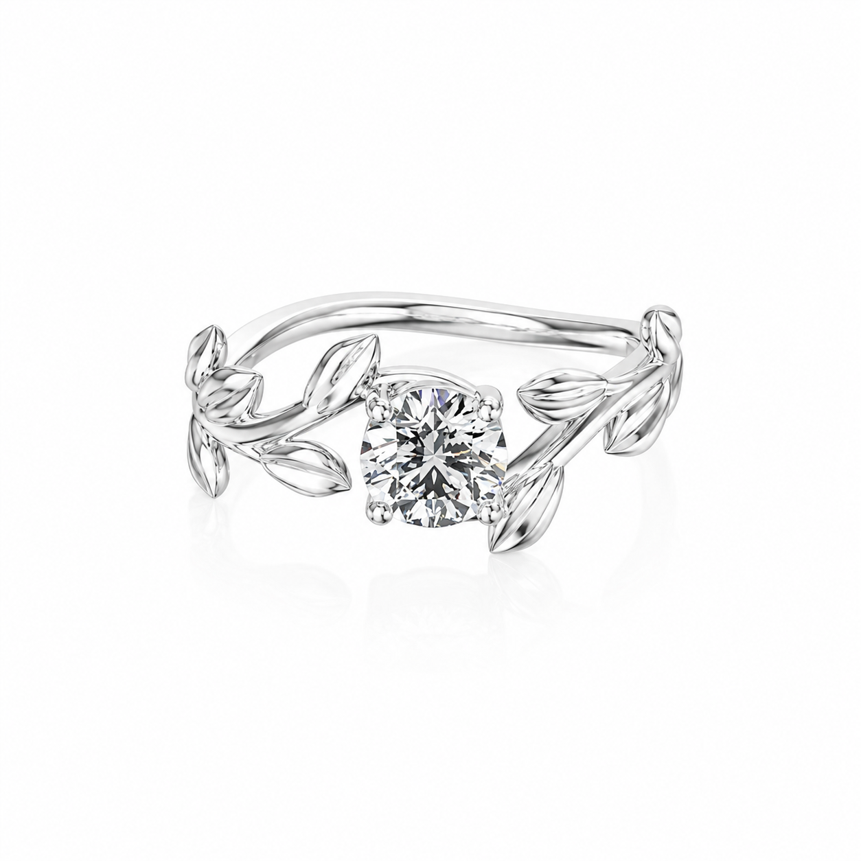 Prsten Fiona Romantik - bílé zlato, diamant