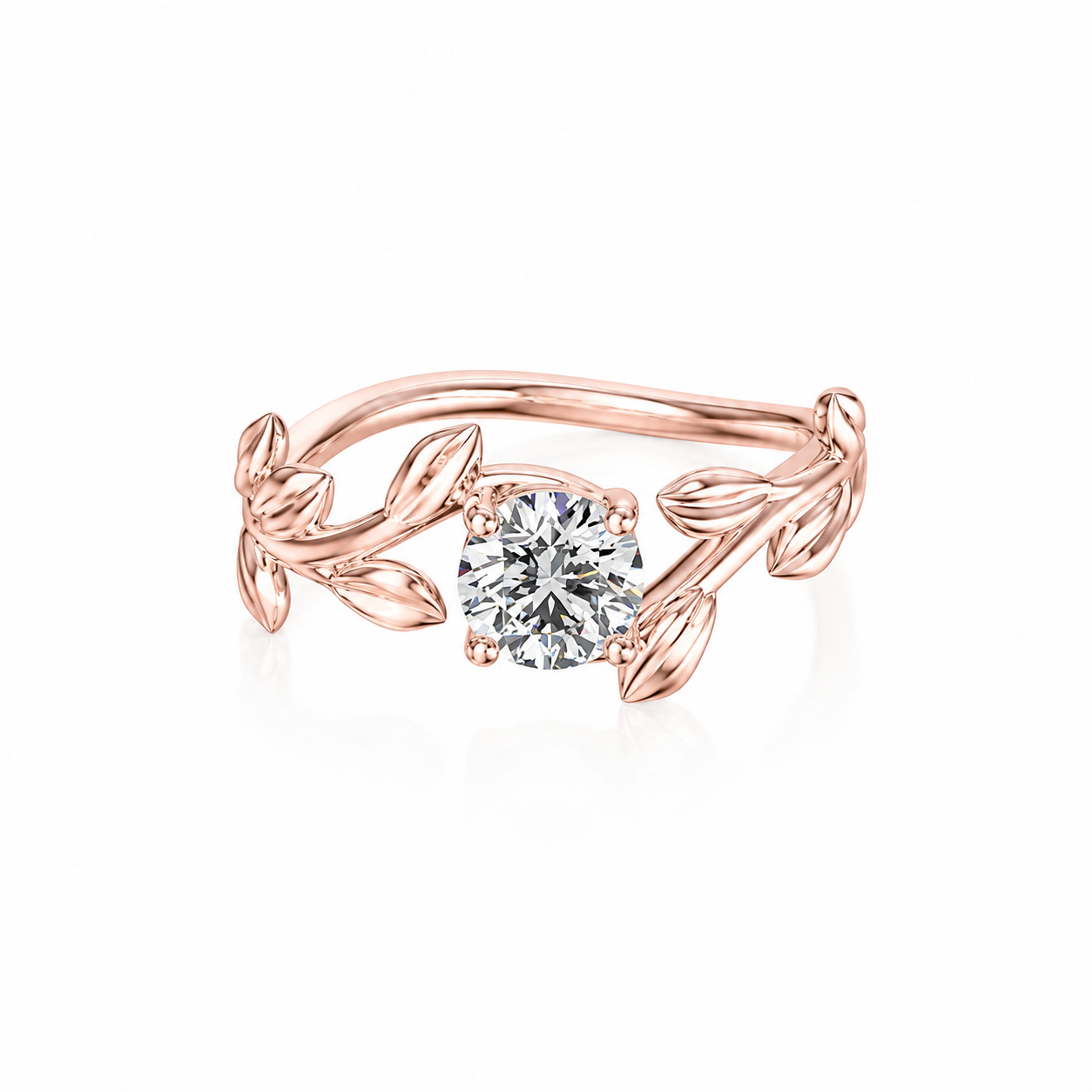 Prsten Fiona Romantik - růžové zlato, diamant