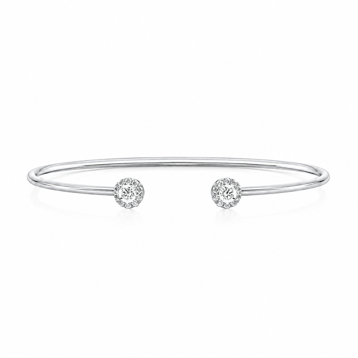 Náramek Charlotte - bílé zlato, diamanty