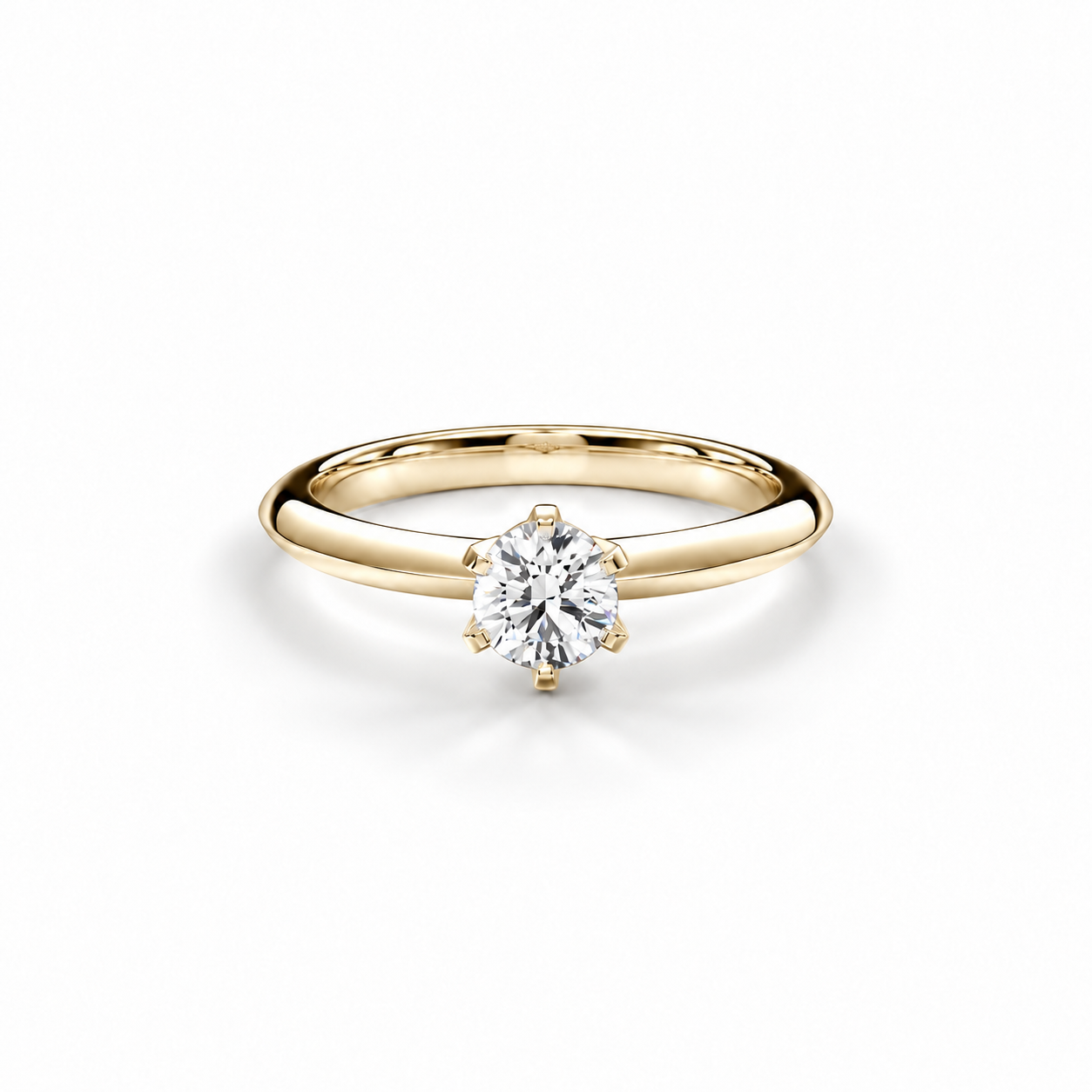 Prsten Caroline Klasik - žluté zlato, diamant 0,30 ct
