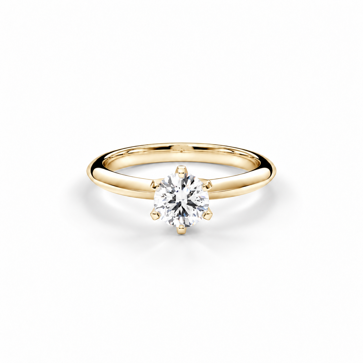 Prsten Caroline Klasik - žluté zlato, diamant 0,50 ct