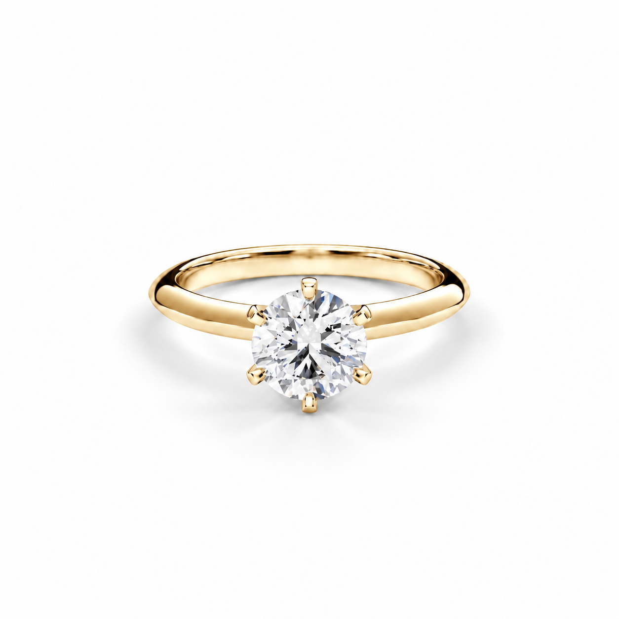 Prsten Caroline Klasik - žluté zlato, diamant 1,00 ct