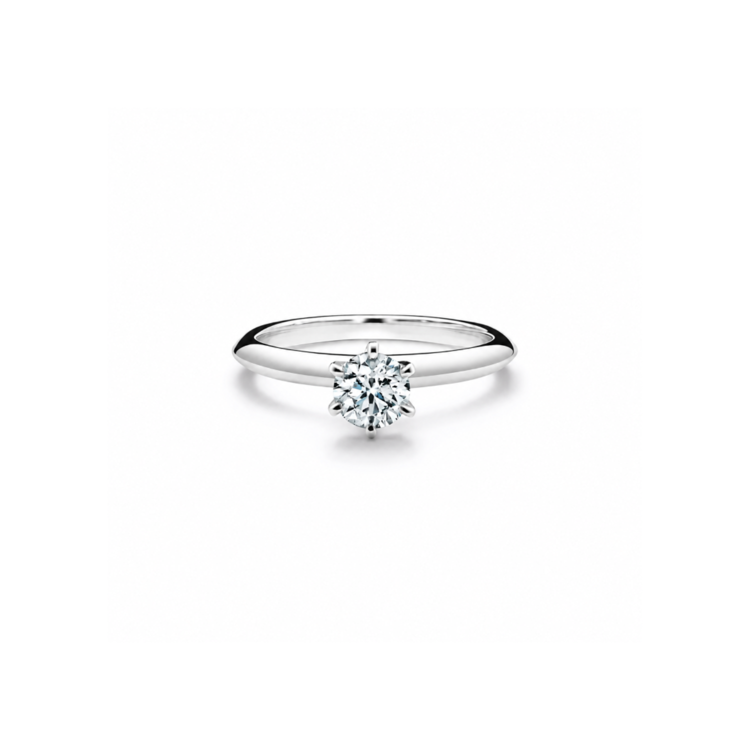 Prsten Caroline Klasik - bílé zlato, diamant 0,30 ct