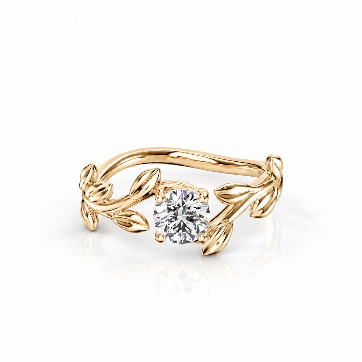 Prsten Fiona Romantik - žluté zlato, diamant