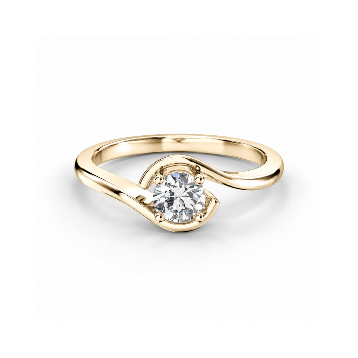 Prsten Celeste Modern - žluté zlato, diamant