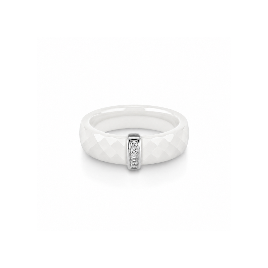 Kara I. bílá keramika - bílé zlato, diamanty