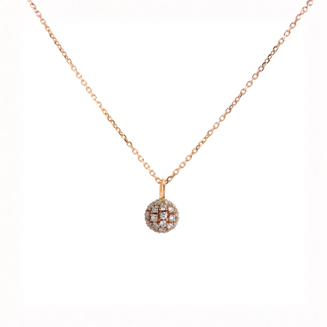 Přívěsek Sun - růžové zlato, diamanty