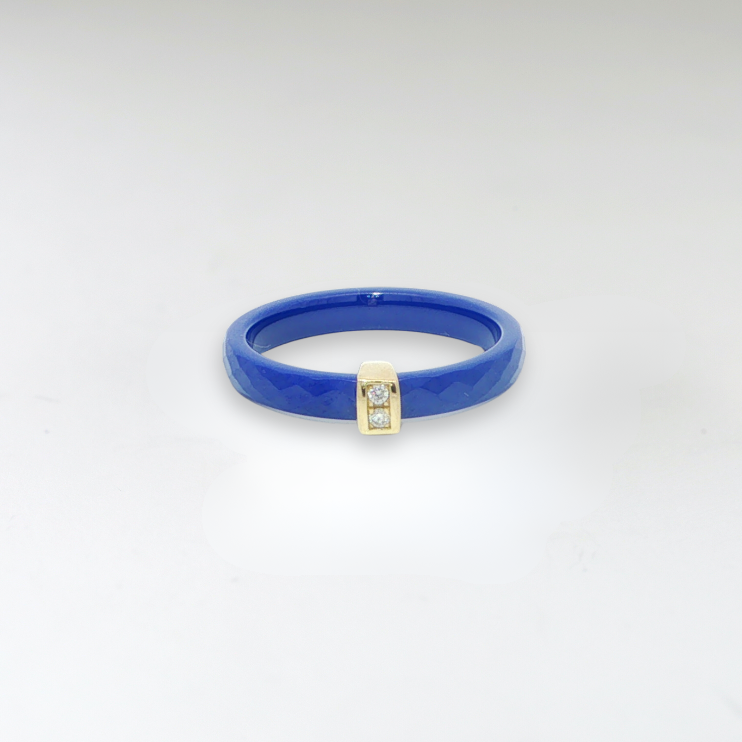 Kimi modrá keramika - žluté zlato, diamanty