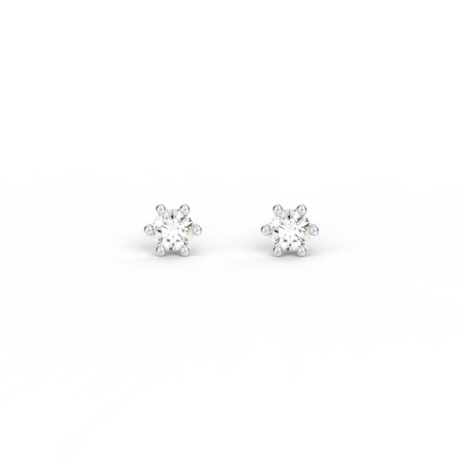 Náušnice Jessica - bílé zlato, diamanty