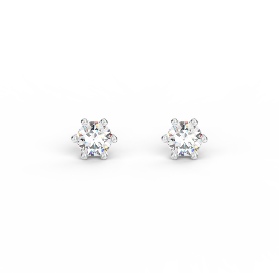 Náušnice Jessica 0,5 ct - bílé zlato, diamanty