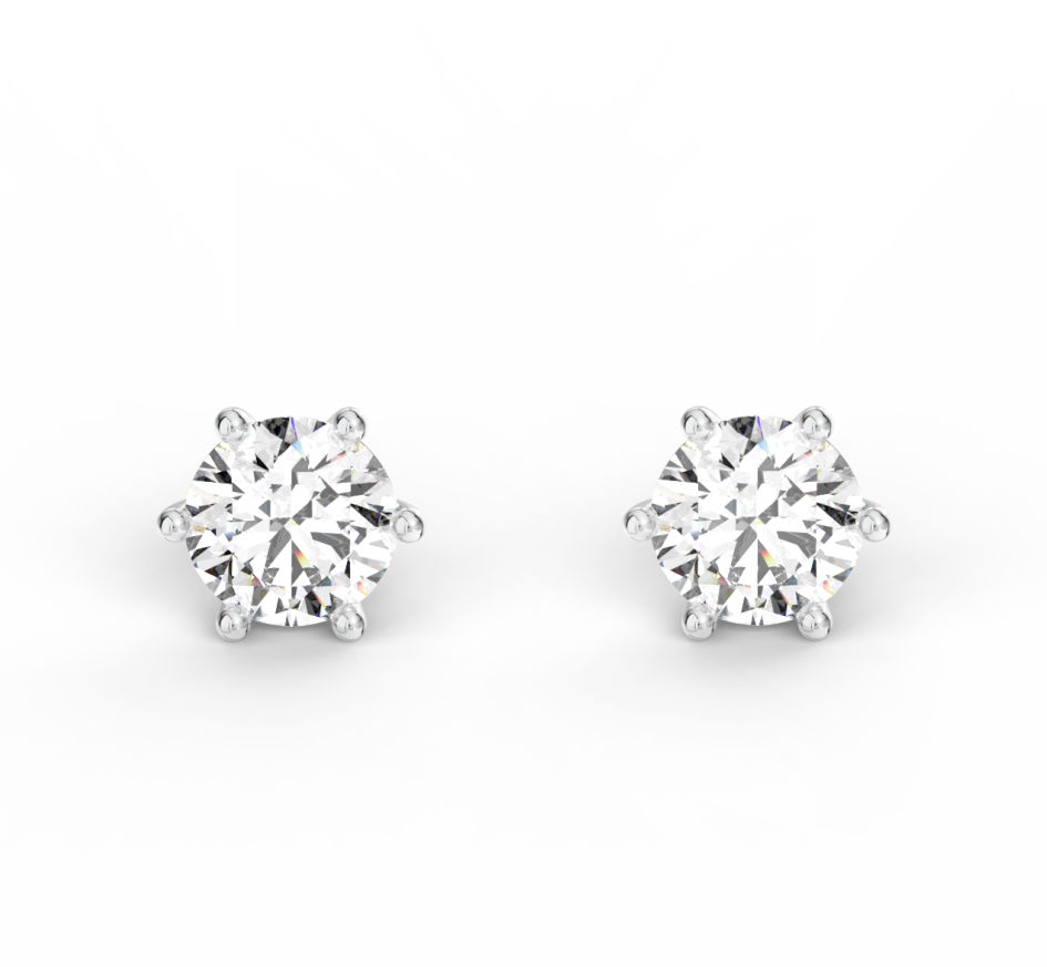 Náušnice U104 2,00 ct - bílé zlato, diamanty