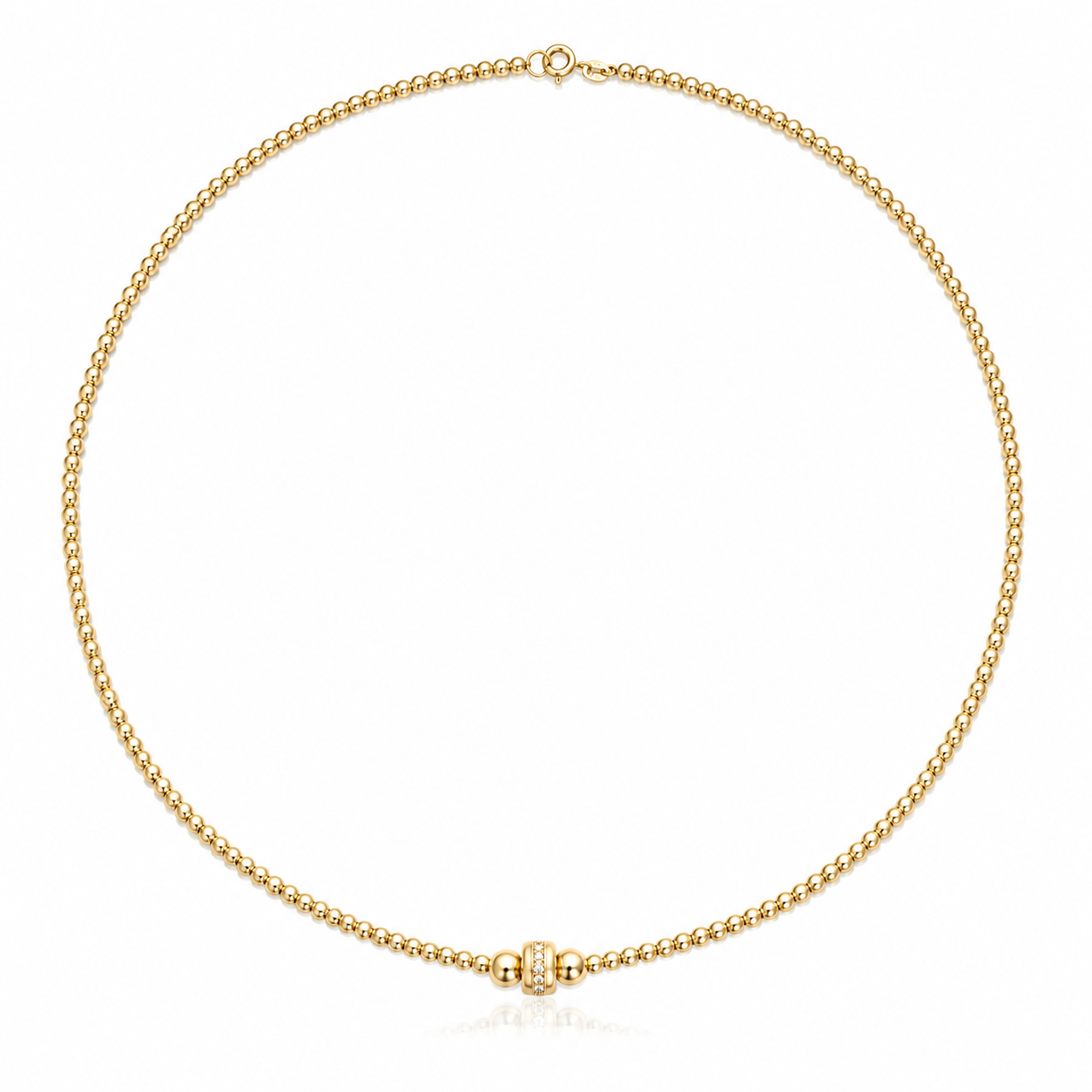 Náhrdelník Glow - žluté zlato, diamanty