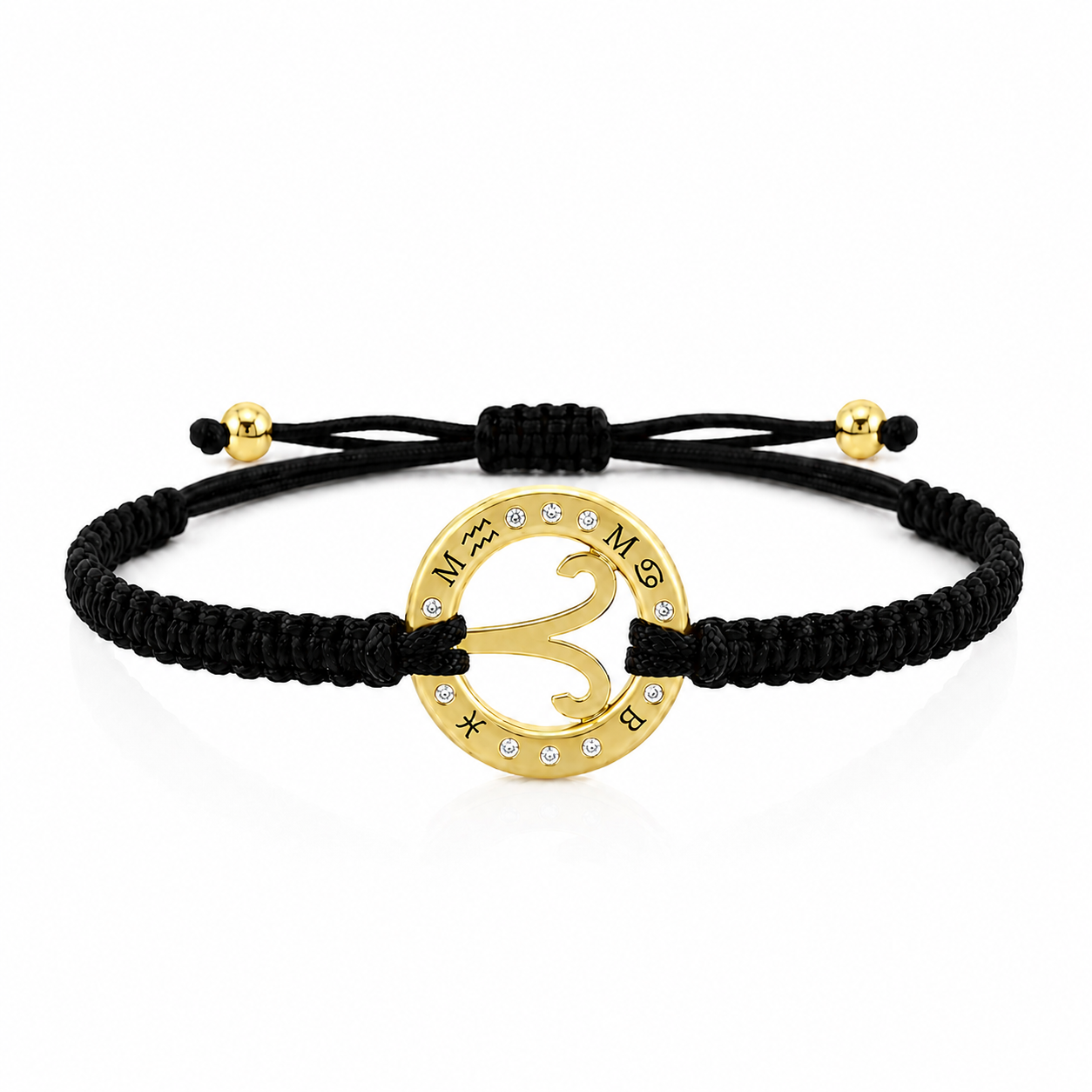 Náramek Zodiac - žluté zlato, bílý diamant