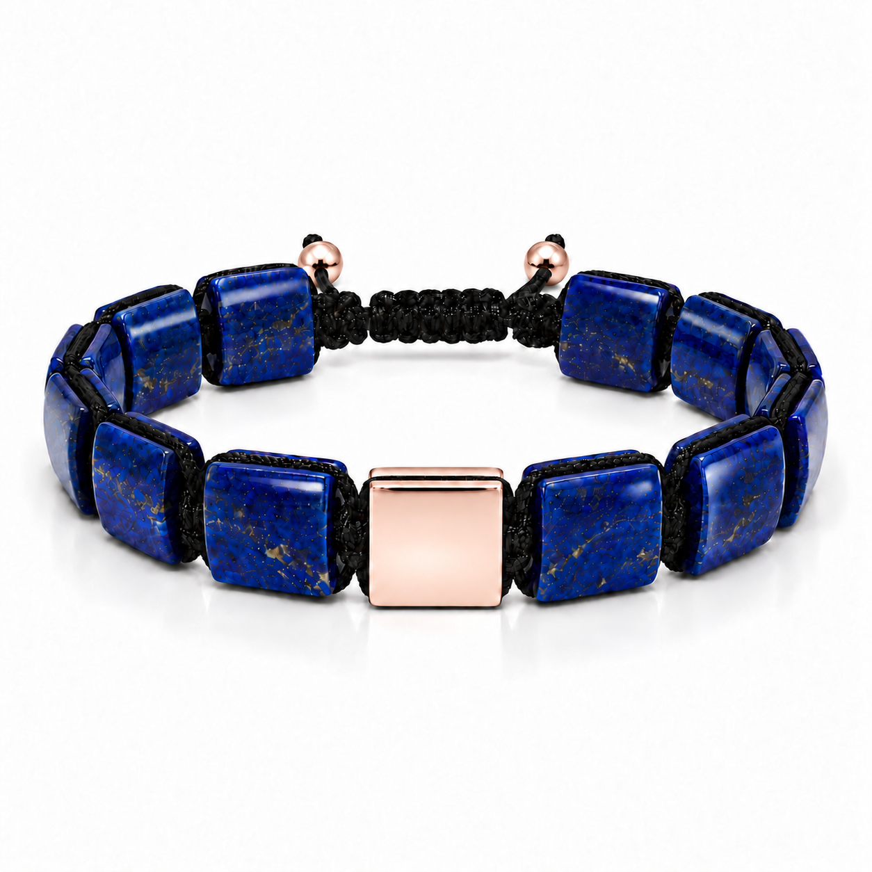 Náramek Lapis Lazuli - růžové zlato