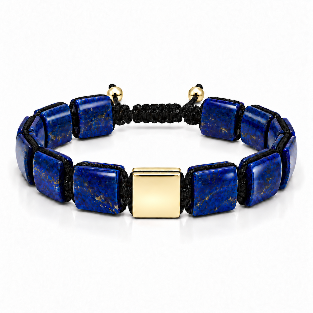Náramek Lapis Lazuli - žluté zlato