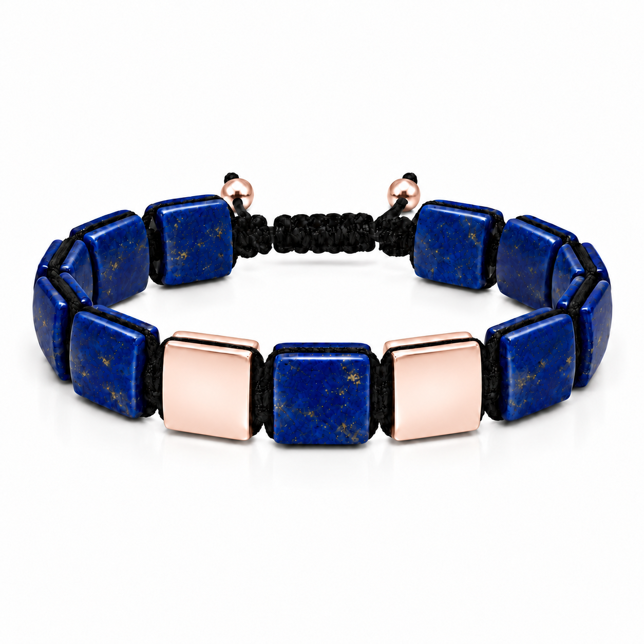 Náramek Lapis Lazuli II - růžové zlato