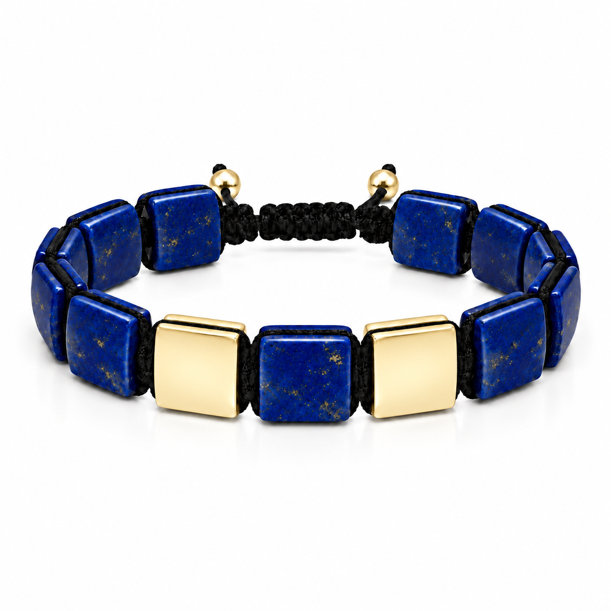 Náramek Lapis Lazuli II - žluté zlato