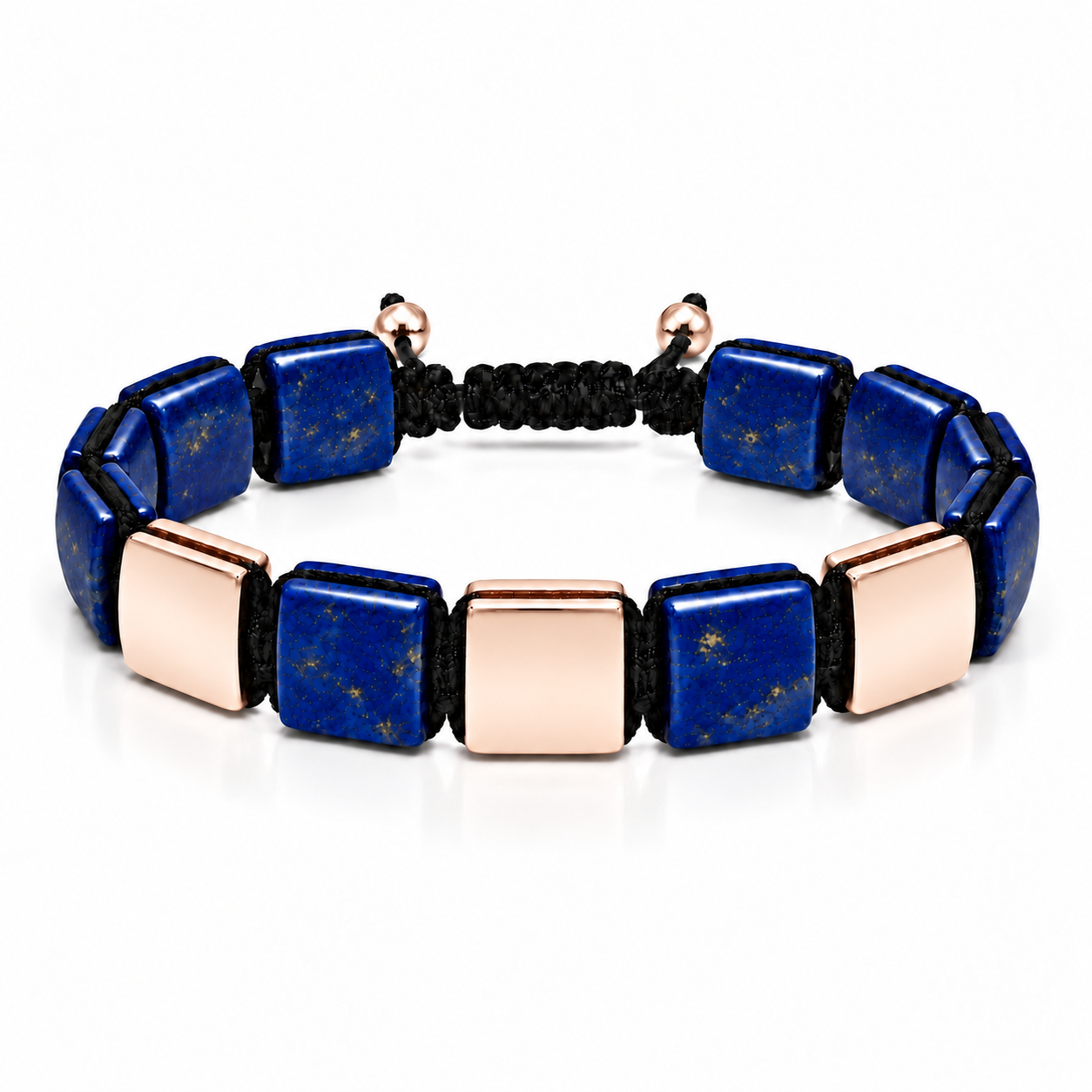 Náramek Lapis Lazuli III - růžové zlato