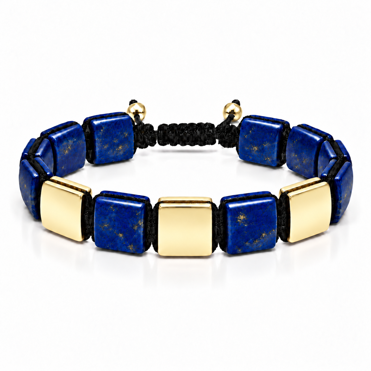 Náramek Lapis Lazuli III - žluté zlato