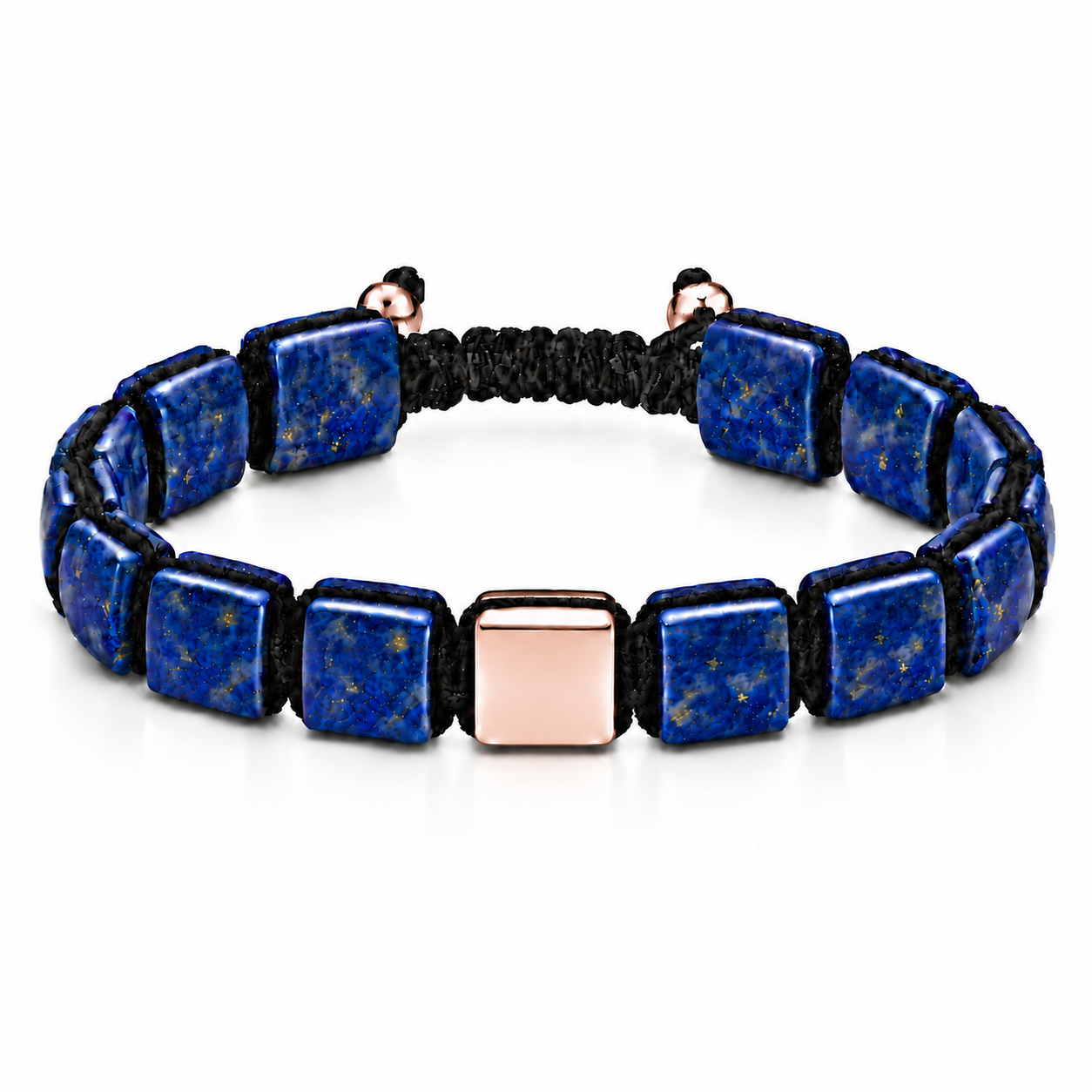 Náramek Lapis Lazuli m - růžové zlato