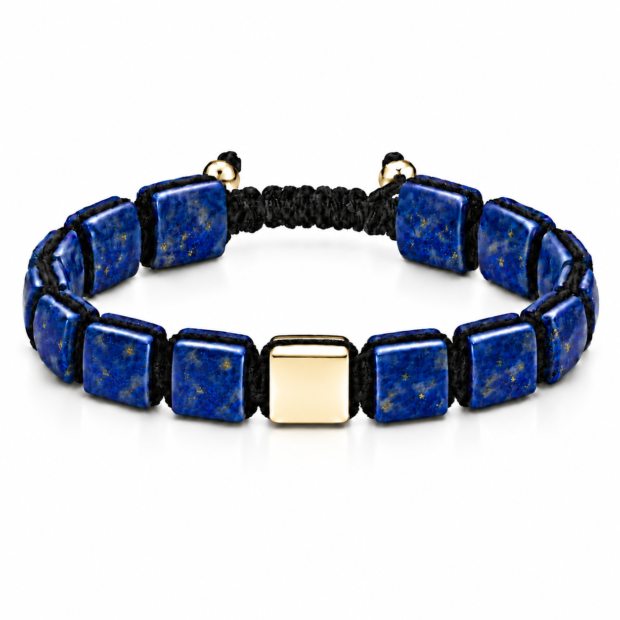Náramek Lapis Lazuli m - žluté zlato