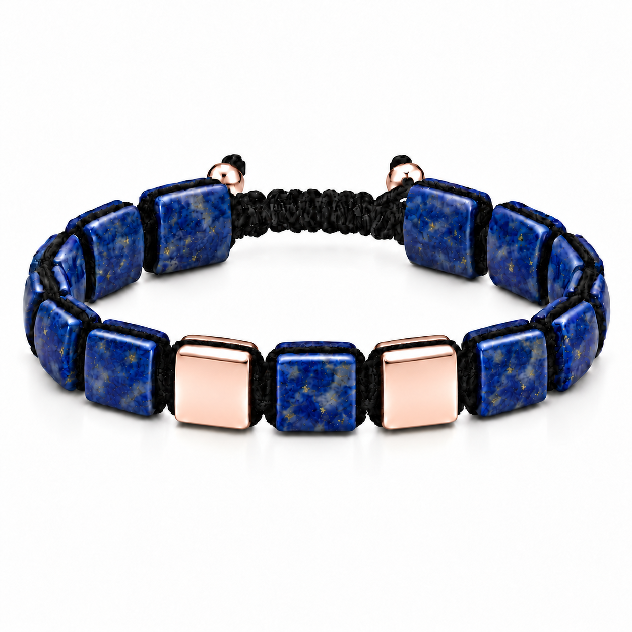 Náramek Lapis Lazuli II m - růžové zlato