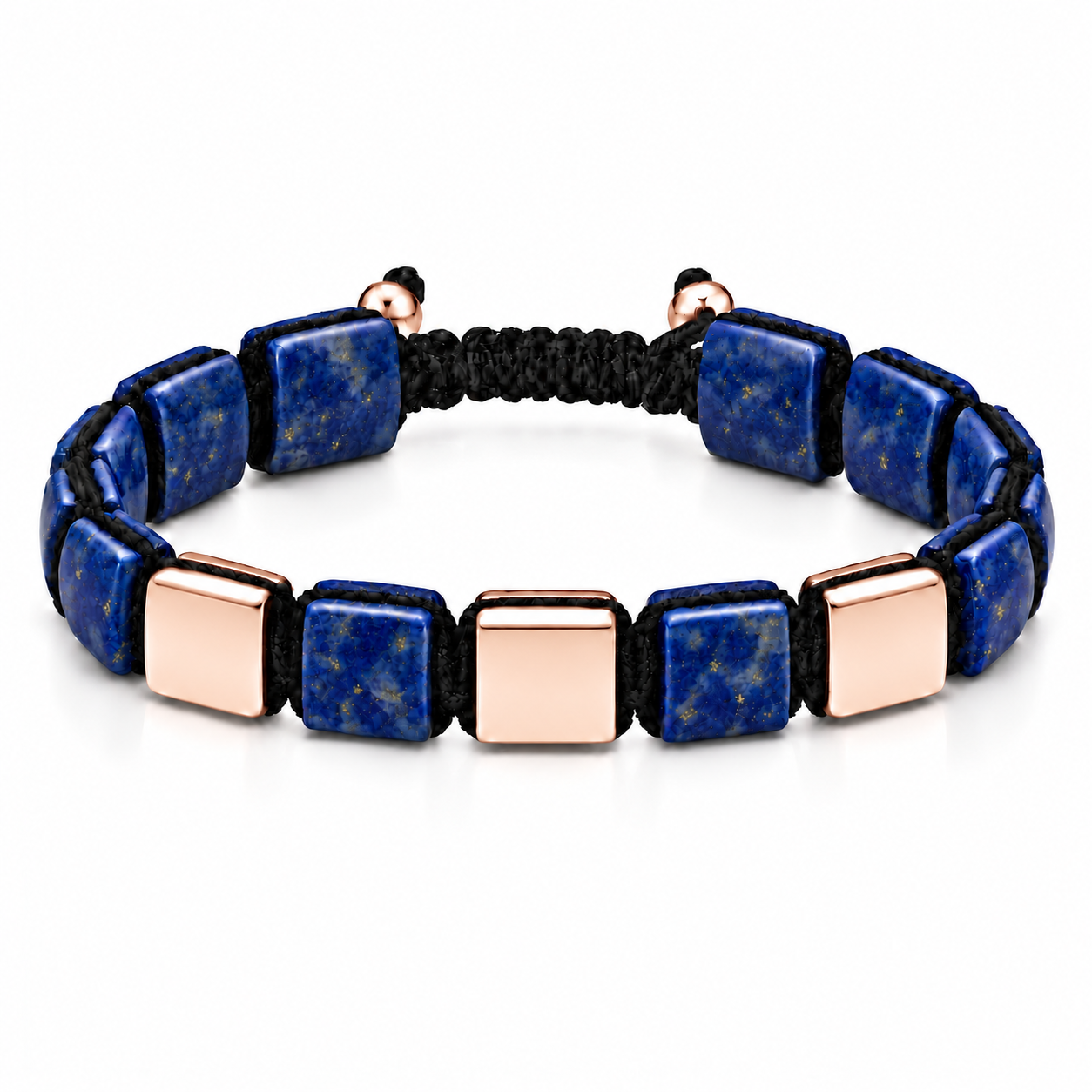 Náramek Lapis Lazuli III m - růžové zlato